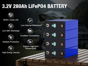Stock en UE y EE. UU. Baterías de Litio Prismáticas LiFePO4 de 3.2V 280Ah, Celdas de Batería de Litio de 3.2V 280Ah para Montaje <span class=keywords><strong>DIY</strong></span> de <span class=keywords><strong>12V</strong></span> 24V 36V, Paquete de 4 Unidades - Product Image 4