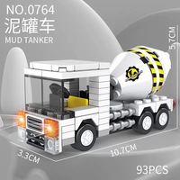 Superbe Ensemble de Blocs de Construction Urbains DIY MOC en Plastique ABS à l'Échelle 1:12 : Voitures de Sport, Autobus Scolaires, Camions de Pompiers et Véhicules Tout-Terrain - Éducatif