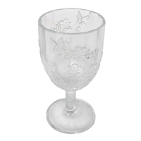 Gobelets en verre vintage personnalisés, gravés en relief, motif floral, design de mariage, style minimaliste, verre à vin et à eau, brevet exclusif