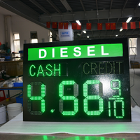 Panneau d'affichage des prix des carburants LED |   Panneau de prix du carburant personnalisé à commande manuelle à distance pour station-service