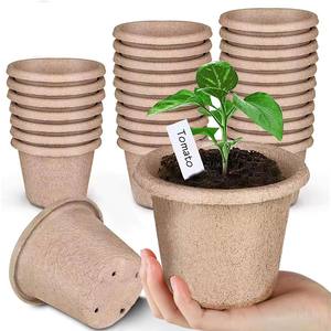 Plateaux à graines de jardin biodégradables compostables Germination Sow and Grow Pots de plantation Sacs en papier <span class=keywords><strong>pour</strong></span> usage intérieur et extérieur - Product Image 1