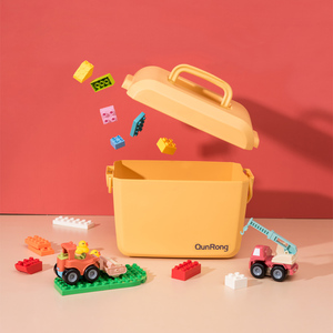 Nhựa 5L Thiết Kế Xách Tay Mặt Hàng Nhỏ Đồ Lặt Vặt Lưu Trữ Organizer Tabletop Kid Đồ Chơi Nhựa Hộp Lưu Trữ - Product Image 4