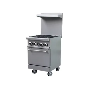 24 Inch Manufacturer Gas Stove 4 Burner Stainless Steel Free Standing Cooking Range With Gas Oven