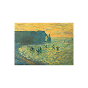 لوحة زيتية عصرية بأسلوب الآرت ديكو على قماش للتعليق على الحائط مع إطار أسود - Product Image 1