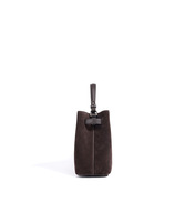 Sac à bandoulière de luxe en cuir de vachette suédé, sac hobo vintage, sac fourre-tout à grande capacité, bandoulière réglable en polyester pour