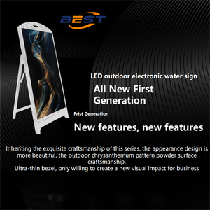 Siêu mỏng bezel kỹ thuật số Bảng menu cho cửa hàng bán lẻ & Trung tâm mua sắm với Built-in loa & 50000mAh pin IP65 đánh giá - Product Image 2