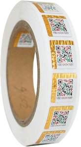 Lazer gümüş holografik etiket gökkuşağı anti-sahte güvenlik etiketi kod renkli seri numarası çizik kağıt etiketleri - Product Image 2