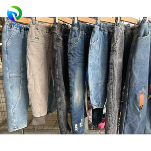 Jeans Enfant de Grade B Printemps Automne Vêtements d'Occasion pour Enfants Fournisseurs de Vêtements en Gros Pantalons Usagés en Gros - Product Image 6