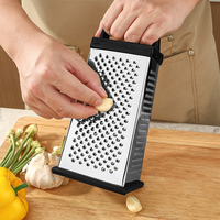 4-zijdige groentehakkers roestvrij staal antislip komkommersnijder knoflookmolen wortel aardappel kaasrasp keuken gadgets