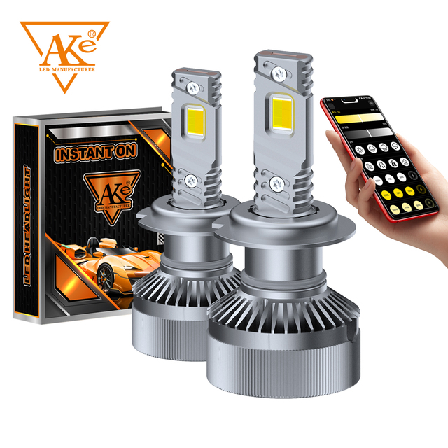 APP Smart Phone Control 2in1 H4 Car Light H4 Headlight Bulb H7 Color Change Led Bulb H13 H7 Led Headlight with App Light Change