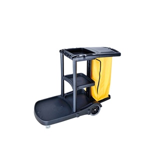 Chariot en plastique fort de nettoyage <span class=keywords><strong>d</strong></span>'hôtel avec les seaux <span class=keywords><strong>d</strong></span>étachables - Product Image 4