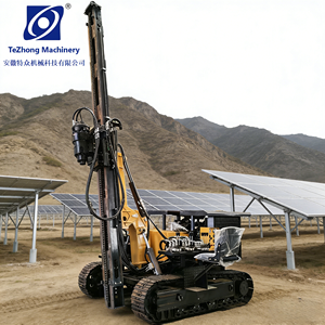 Pile driver et foreuse solaires TZ535 : Conception ouverte pour un entretien facile par des travailleurs locaux - Product Image 1