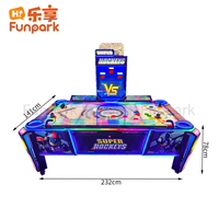 Máquina de Hockey de Aire Interactiva, Juego de Arcade Deportivo Comercial para Centros Comerciales y Zonas de Entretenimiento Infantil