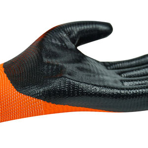 Guantes recubiertos de nitrilo de alta calidad gris azul guantes de trabajo de mono de grasa grande 13g nitrilo - Product Image 4