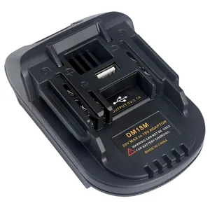 DM18M Battery Adapter for DCB204/DCB205/Milwaukee Battery Convert to for Makita 18V Battery DM18M