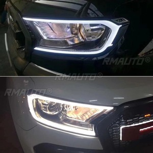 ชุดไฟหน้า LED พร้อมกรอบไฟหน้า กันชนหน้า ไฟตัดหมอก ไฟเดย์ไลท์ ชุดแต่งสำหรับ Ford Ranger 2015-2019 อุปกรณ์ตกแต่งรถยนต์ - Product Image 3