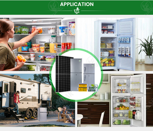 Réfrigérateur solaire 12V/24V, ensemble complet, réfrigérateur-congélateur alimenté par l'énergie solaire, ensemble complet de réfrigérateur solaire - Product Image 3
