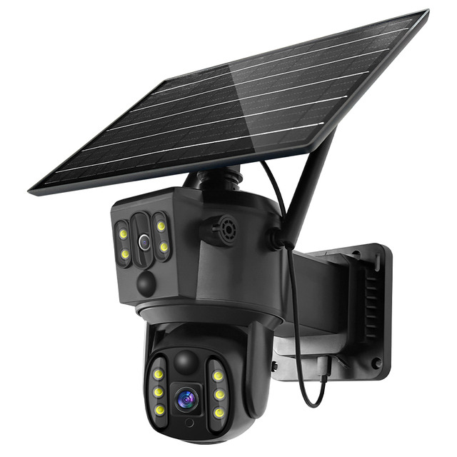 Hot Sale 4MP Waterproof IP65 Solar Camera Farm Solar Powered Surveillance Camera