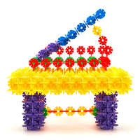 Blocs de construction éducatifs POTENTIAL, jouet de construction en forme de fleur, jouet de connexion pour enfants de plus de 3 ans QL-004(3)