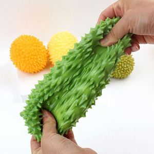 Meilleures ventes : Jouets de décompression amusants à presser, anti-stress de bureau en TPR, en forme de fruit Durian, cadeaux de fête, jouets Squishy originaux - Product Image 5