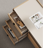 Mobilier de bureau Bureau de direction Table de bureau en bois Bureau de direction en forme de L de luxe