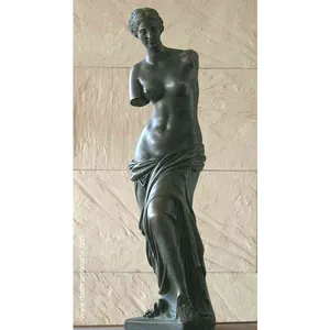 गर्म बिक्री प्राचीन हाथ नक्काशीदार जीवन आकार कांस्य पीतल ग्रीक महिला वीनस मूर्तियों मूर्तिकला कीमतों