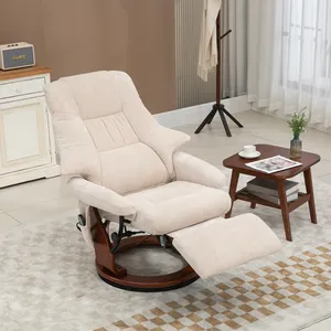 הטוב ביותר נוח בד microfibiber כיסא מרור אירופאי כיסא recliner כיסא גלגלים Rv עם מנוחה ברגל