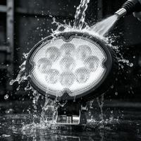 Projecteur de travail LED Ellipse 5,8 pouces 27W, étanche IP68, 12-48V, lampe auxiliaire pour conduite tout-terrain, voiture, camion, chariot élévateur, 1800lm