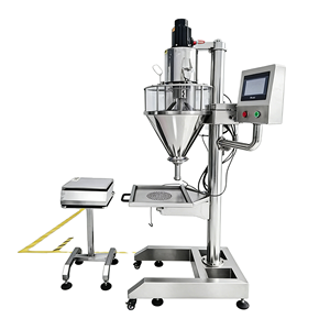Lab High Accuracy 0.01g Coffee Detergent Milk Powder Filler Auger Screw Dry <b>Protein</b> Collagen Matcha Powder Filling Machine - Product Image 3