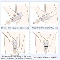 Penis Büyütücü Yetişkin Oyuncakları 3'ü 1 Arada Penis Pompası ve Boyun Bacak Kayışları ile Penis Büyütücü Pompa Erkekler için Seks Oyuncakları