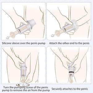 Penisvergrößerer Erotikspielzeug mit 3-in-1 Penis-Hülle, Pumpe und Hals-Bein-Riemen Penisvergrößerungspumpe Sexspielzeug für Männer - Product Image 3