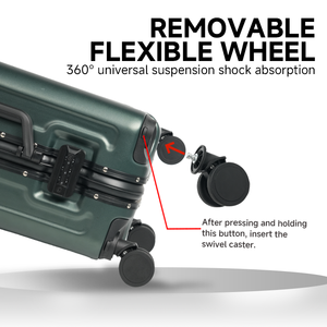 Vali du lịch thông minh màn hình LED Bluetooth 20 inch, thay đổi hình ảnh, bánh xe đa năng tháo rời, khung nhôm - Product Image 4