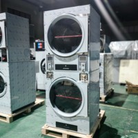Séchoir à linge pour le lavage et le séchage des vêtements, machines de nettoyage à sec en acier inoxydable, capacité 16 kg/22 kg