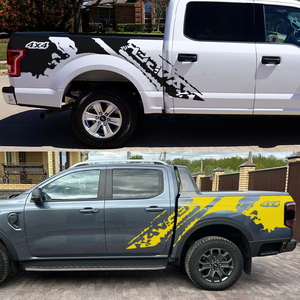 2 Calcomanías de Vinilo Impermeables <span class=keywords><strong>para</strong></span> Automóviles, Diseño Desgastado, <span class=keywords><strong>para</strong></span> Toyota Tundra 4x4, Camioneta Todoterreno, Adhesivo Lateral - Product Image 3
