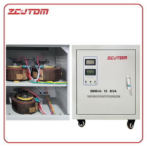 منظم جهد من النوع المؤازر 15KVA AC V من ثلاث مراحل SBW مثبت الجهد الصناعي <span class=keywords><strong>Avr</strong></span> - Product Image 1