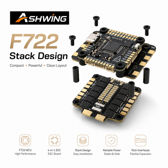722 Flight Control FPV Drone 55A Quad-in-one Electronic Speed Controller Multi-rotor Aircraft Open-source Flight Tower
