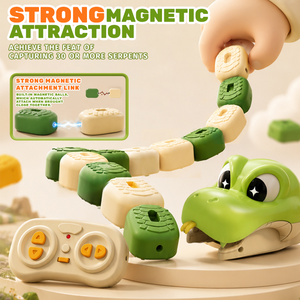 Jouet Serpent Gourmand Télécommandé Sam Toys, Jouet Électrique RC Rechargeable Magnétique Interactif, Ensemble Éducatif pour l'Apprentissage des Enfants - Product Image 3