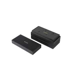 Multi Layers Rectangle Packaging Customized <b>Gift</b> <b>Box</b> Metal Sticker MDF <b>Black</b> Storage Metal Wood Jewelry <b>Box</b> - Product Image 5