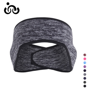 Qianqianwo Warm <b>Headband</b> Heavyweight Fleece Ear Covers Adjustable Velcro Cycling Running <b>Sports</b> <b>Headband</b> - Product Image 3