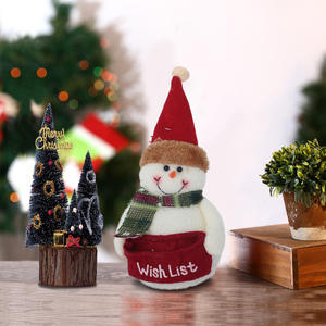 Decoraciones Navideñas Hechas a Mano al por Mayor, Muñecos de Peluche de <span class=keywords><strong>Santa</strong></span> <span class=keywords><strong>Claus</strong></span> y Muñecos de Nieve, Fábrica OEM - Product Image 1