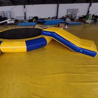 Trampoline aquatique gonflable, plateforme flottante, jouet aquatique parent-enfant, structure de divertissement aquatique pour zones panoramiques