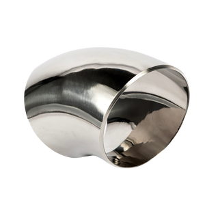 מרפק מרותך מנירוסטה בדרגה סניטרית, מרפק מעקה מלוטש בזווית 45 מעלות, אביזר צנרת מוטבע בדרגת מזון - Product Image 3