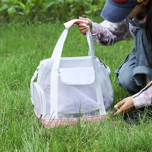 Wholesale Nylon Pet <b>Backpack</b> Fashion Crossbody <b>Cat</b> Handbag with Transparent Space Cover Pet Carriers for Dogs - Product Image 6