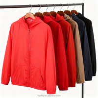 Chaqueta de Senderismo Unisex de Verano, Impermeable, Protectora Contra el Sol y el Viento |   Chaqueta Softshell Ligera, de Secado Rápido, Transpirable y Cortavientos con Cremallera