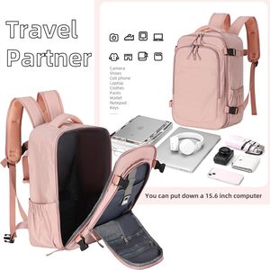 Airline-Approved Travel <b>Backpack</b> for <b>Women</b> and Men <b>Large</b> Multifunctional with Separate Compartments for Shoes - Product Image 4