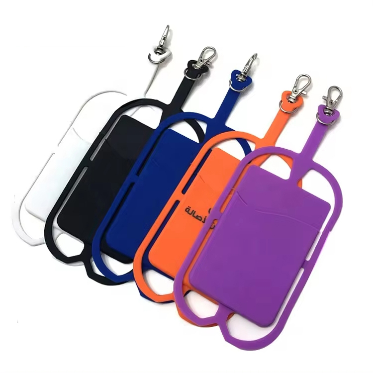 Eco Friendly Material Mobile Phone Holder Lanyard Silicone Cellphone Lanyard with Custom Logo