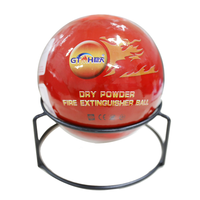 Extintor de Incendios SAFE+ Fire Ball, Tipo Multiincendio (A-B-C-E-F), Certificado ISO/CE/ROHS, 1.15 kg, Rojo, 150 mm de Diámetro, Polvo ABC