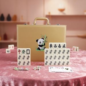 Tuiles de Mahjong à Frotter à la Main, Motif Panda Mignon, 42/44, Populaire sur Internet, Coffret Cadeau pour Fêtes - Product Image 2