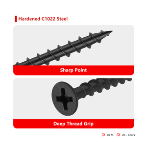 ZHENXIANG Fabrik Gipskartonschrauben 25mm Trompetenkopf Schwarz Phosphatiert MDF Selbstschneidende Trockenbauschrauben - Product Image 6