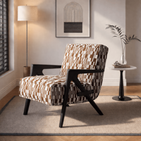 Fauteuil de détente en teck massif de luxe au design moderne et écologique, dossier inclinable, pour salon, bureau à domicile, chambre à coucher